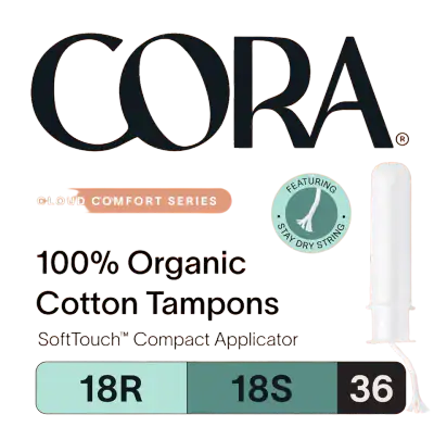 Cora Organic Cotton Tampons Multipack