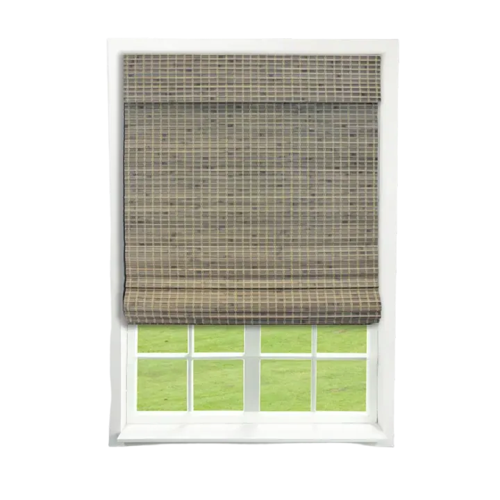 Radiance Cordless Flatstick Bamboo Blinds, Driftwood