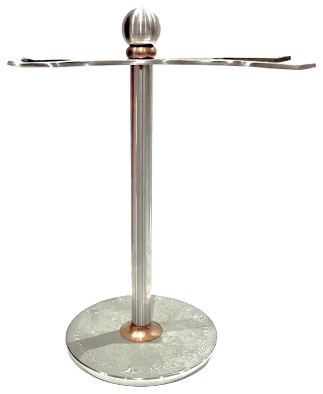 Vikings Blade Admiral Stainless Steel and Brass Shaving Stand