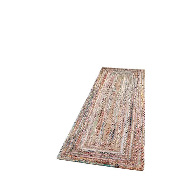 SAFAVIEH Cape Cod Collection Jute and Cotton Runner Rug