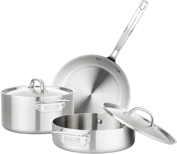 Viking Professional 5-Ply 5-Piece Stainless-Steel Cookware Set