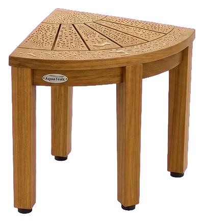 AquaTeak Kai OptiAREA Corner Teak Footrest, 12 in
