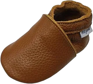 Mejale Suede Baby Moccasins — Brown, 6–12 Months