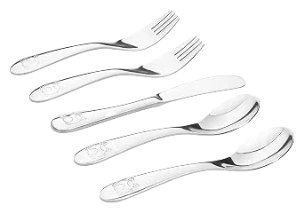 Kiddobloom Frog 18/8 Stainless Steel Kids Utensil Set — 5 Pieces