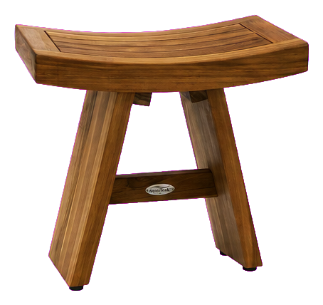 AquaTeak Asia 18-Inch Teak Shower Bench