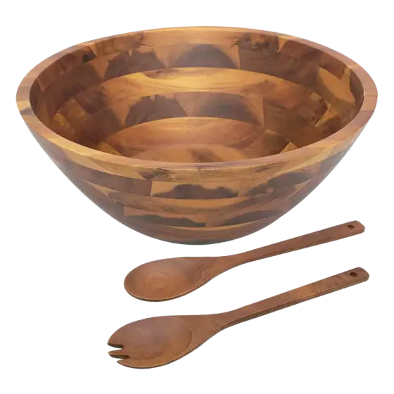 AIDEA Acacia Wooden Salad Bowl Set