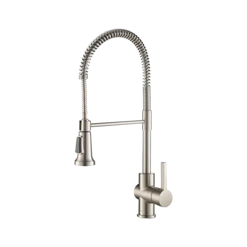 KRAUS Britt Commercial Style Stainless Kitchen Faucet