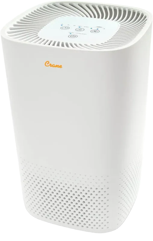 Crane Air Purifier with True HEPA Filter, UV Light