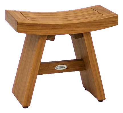 AquaTeak Asia Teak Shower Footrest, 13 in