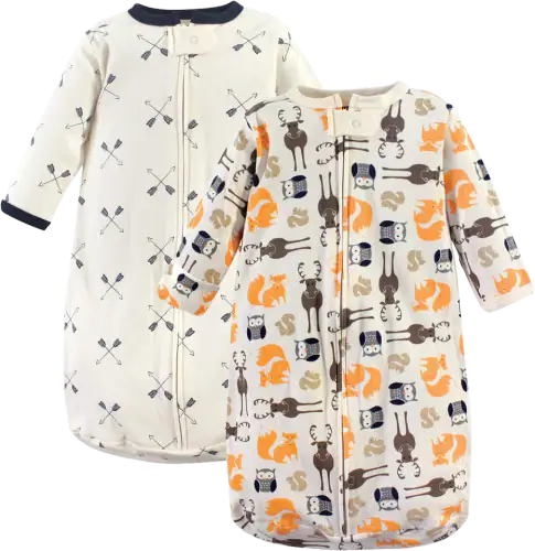 Hudson Baby Cotton Long-Sleeve Wearable Sleeping Bag