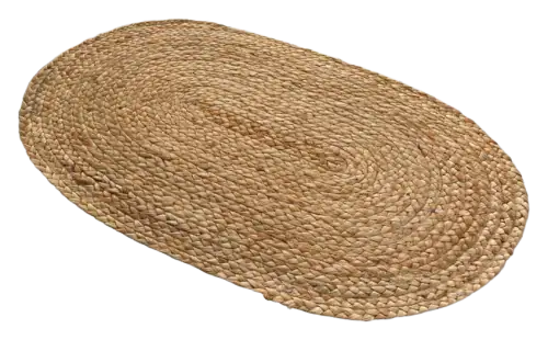 Chardin Home Oval Jute Doormat — 18 × 30 in