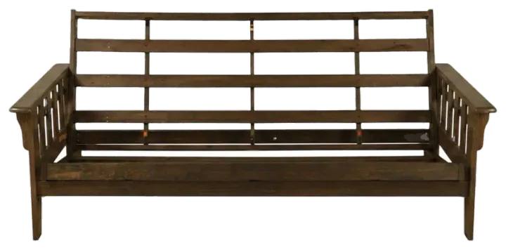 Kodiak Tucson Full Futon Frame — Rustic Walnut Finish