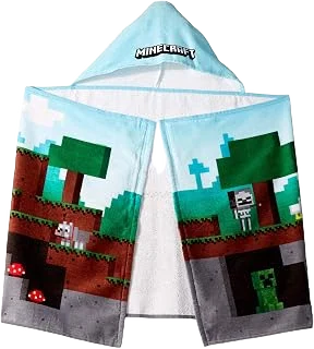 Jay Franco Minecraft Cotton Hooded Towel Poncho