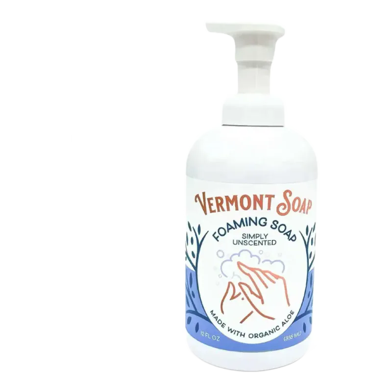 Vermont Soap Unscented Foaming Hand Soap