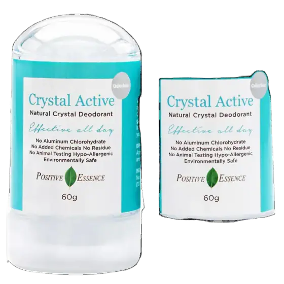 Thai Mineral Crystal Deodorant Stones, 2 Pack