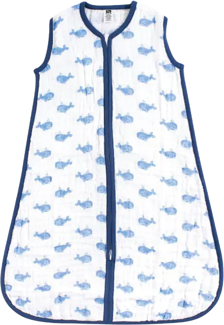 Hudson Baby Muslin Cotton Sleeveless Wearable Sleeping Bag