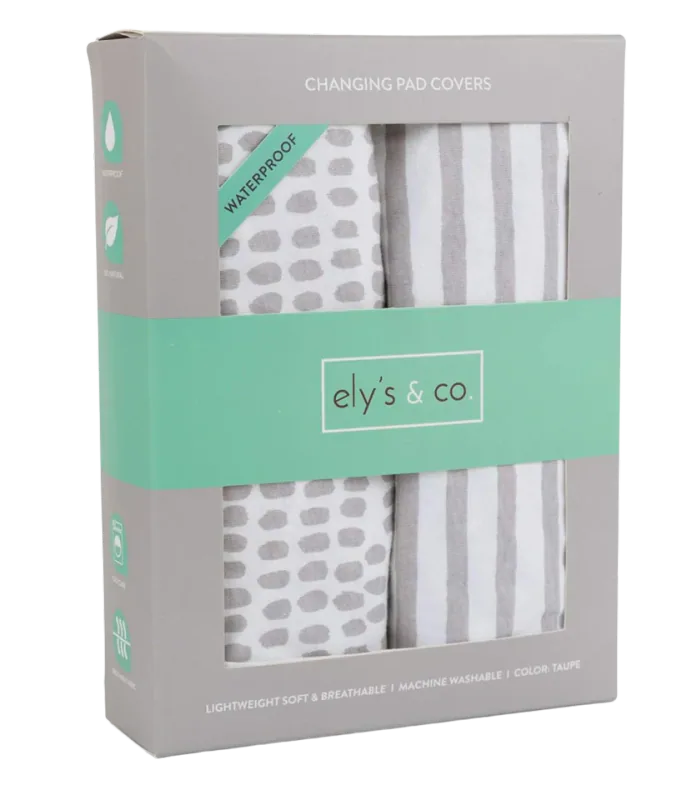 Ely's & Co. Jersey Cotton Waterproof Changing Pad Covers