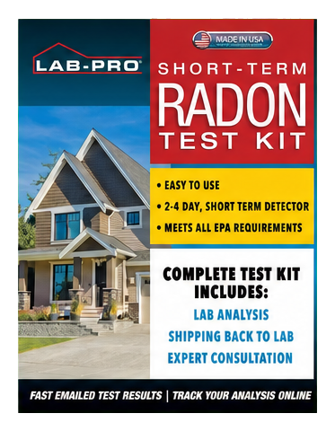 LABPRO Short-Term Radon Test Kit with Lab Analysis