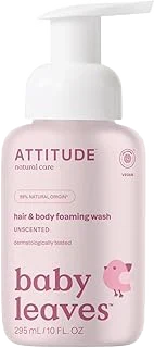 ATTITUDE 2-in-1 Hair and Body Foaming Baby Wash