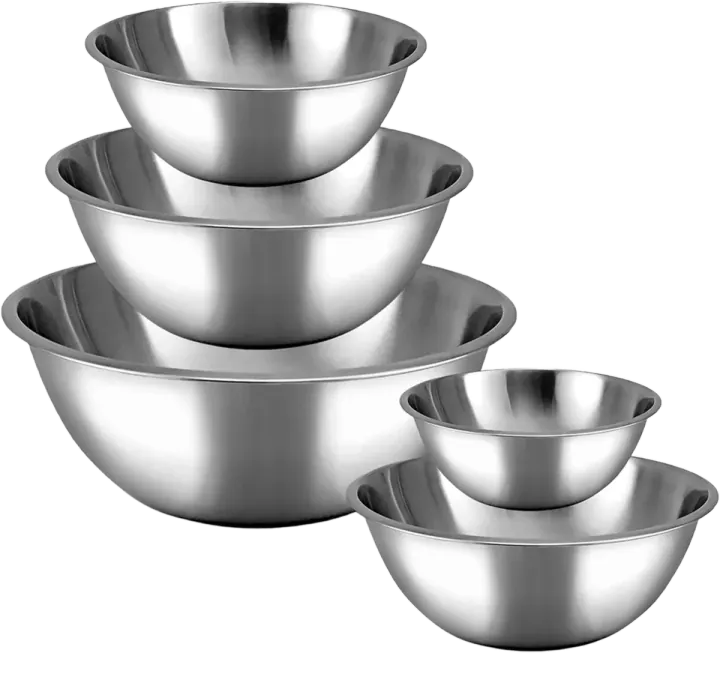 Meal Prep Stainless Steel Mixing Bowl 5-Piece Set