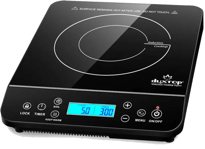 Duxtop Portable Induction Cooktop, Countertop Burner 1800W Black 9610LS