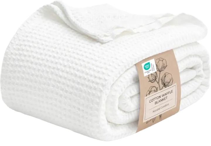 Bedsure 100% Cotton Blanket Queen Size for Bed