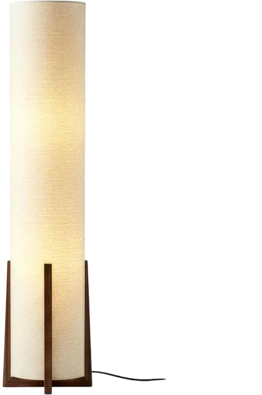 Brightech Parker Paper Lantern Floor lamp, 48 Inch Tall Lamp with Wood