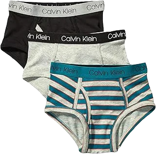 Calvin Klein Modern Cotton Briefs — Sea Green Mix, 3-Pack, L