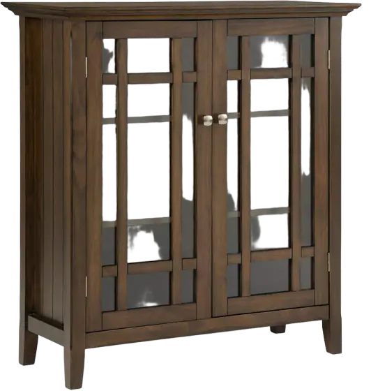 SIMPLIHOME Bedford Solid Wood Storage Cabinet