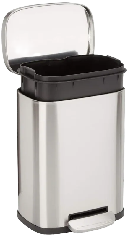 Amazon Basics Stainless Steel Mini Bathroom Trash Can