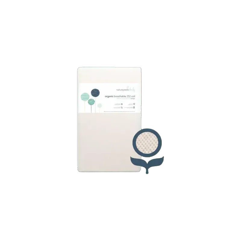 Naturepedic Organic Breathable 144-Coil 2-Stage Crib Mattress