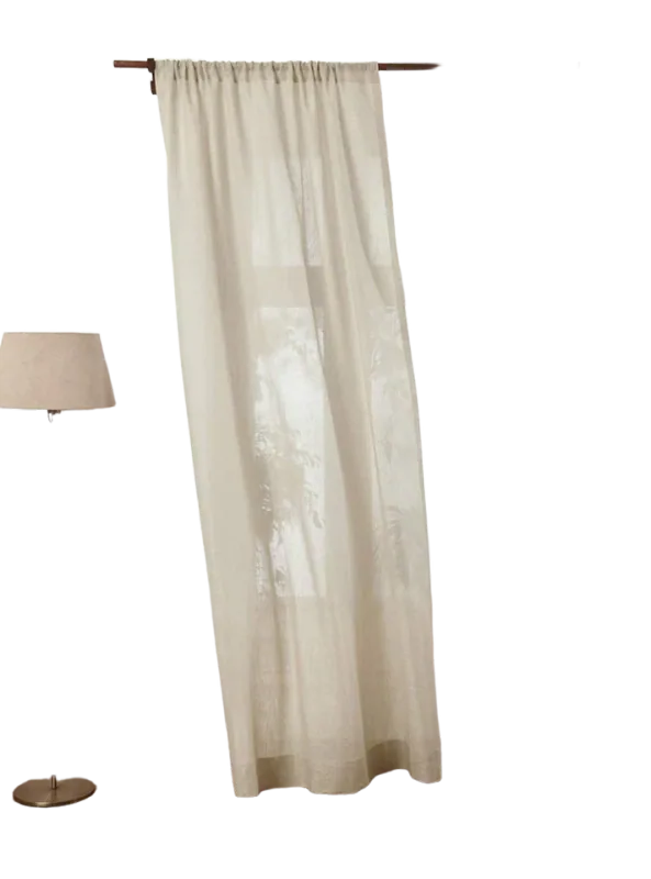 Solino Home 100% Pure Linen Sheer Curtain