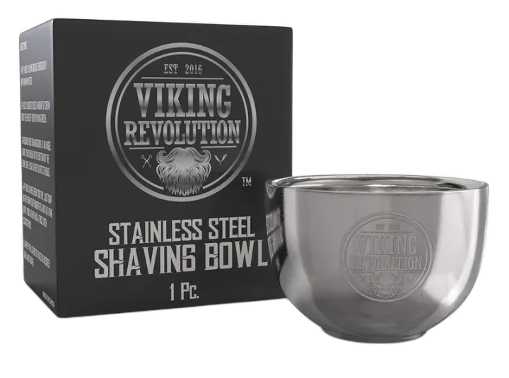 Viking Revolution Stainless Steel Shaving Bowl, 3.2 Inches