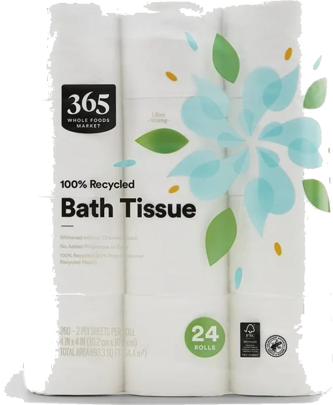 365 by Whole Foods Market Recycled Bath Tissue — 24 Rolls