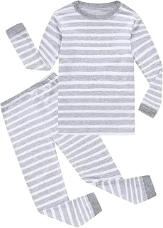 Family Feeling Cotton Pajama Set — Striped F11, Size 6