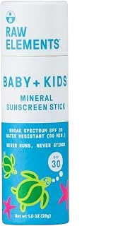 Raw Elements Baby & Kids Mineral Sunscreen SPF 30, 1 oz