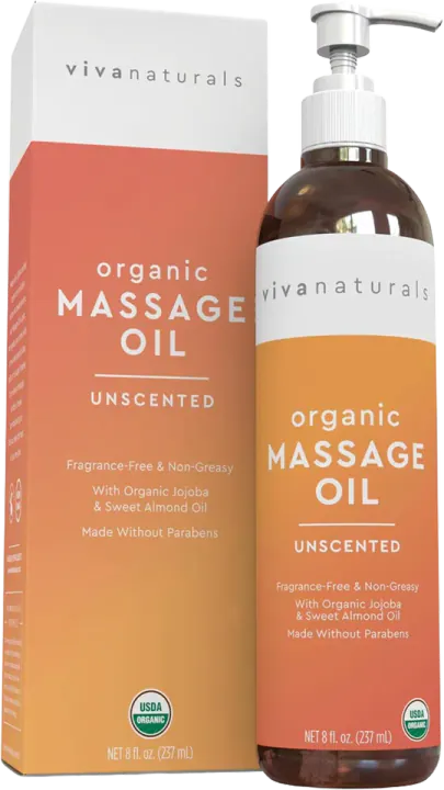 Viva Naturals Organic Unscented Body & Massage Oil
