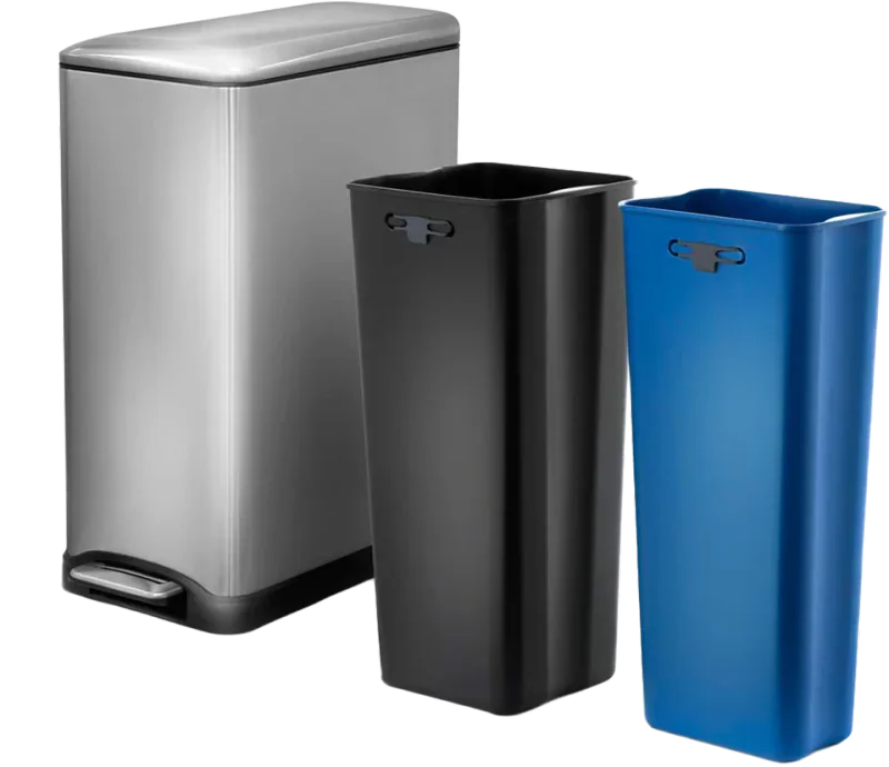 Home Zone Living Stainless Steel Kitchen Trash Can