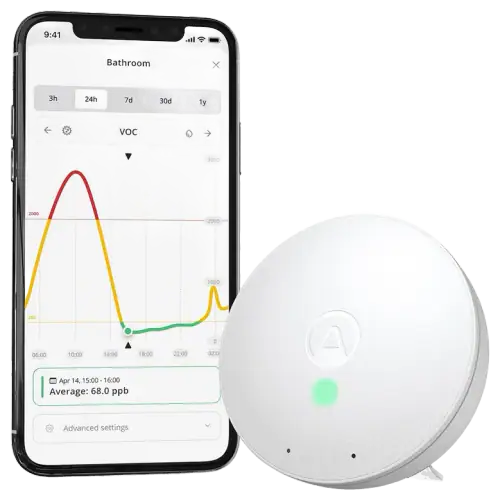 Airthings Wave Mini Air Quality Monitor