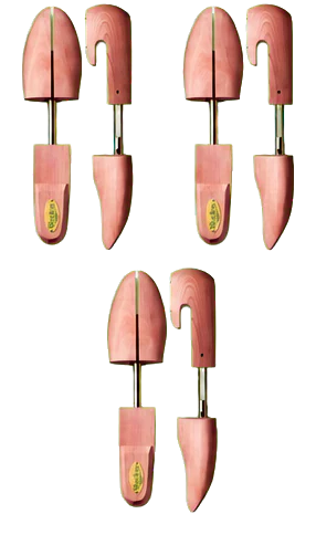 Woodlore Men's Combination Cedar Shoe Trees, 3-Pack