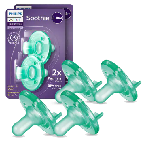 Philips Avent Super Soothie One-Piece Medical-Grade Silicone Pacifier