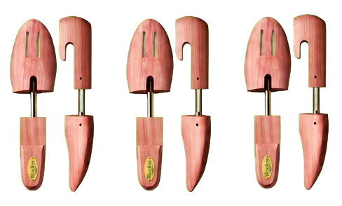 Woodlore Men's Full-Toe Cedar Shoe Trees, 3-Pack