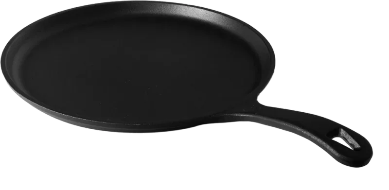 Commercial CHEF Round Cast Iron Griddle (10.5 in)