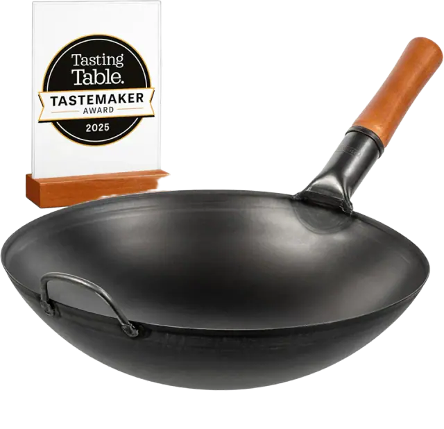 YOSUKATA 14 in Round-Bottom Carbon Steel Wok