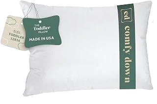 ComfyDown Goose Down Toddler Pillow — Cotton, 12 × 16