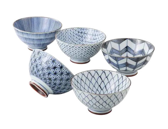 Saikai Hasami Porcelain Bowls (Japan)