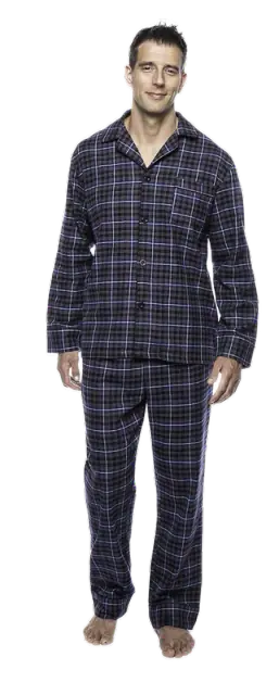 Noble Mount Men's Cotton Flannel Pajama Set
