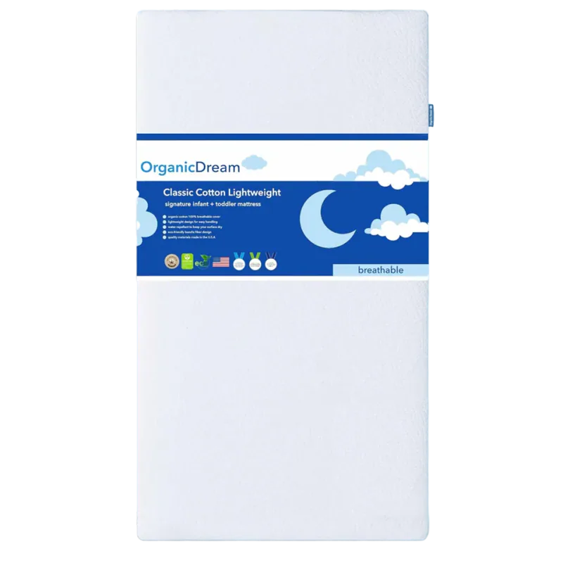 ORGANICDREAM Crib and Toddler Mattress