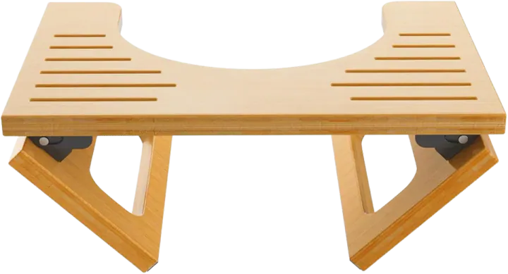 AmazerBath Folding Bamboo Toilet Stool, 7 in
