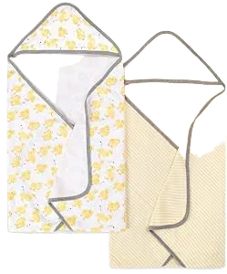 Burt's Bees Baby Infant Hooded Towels, 100% Organic Cotton (2-Pack)